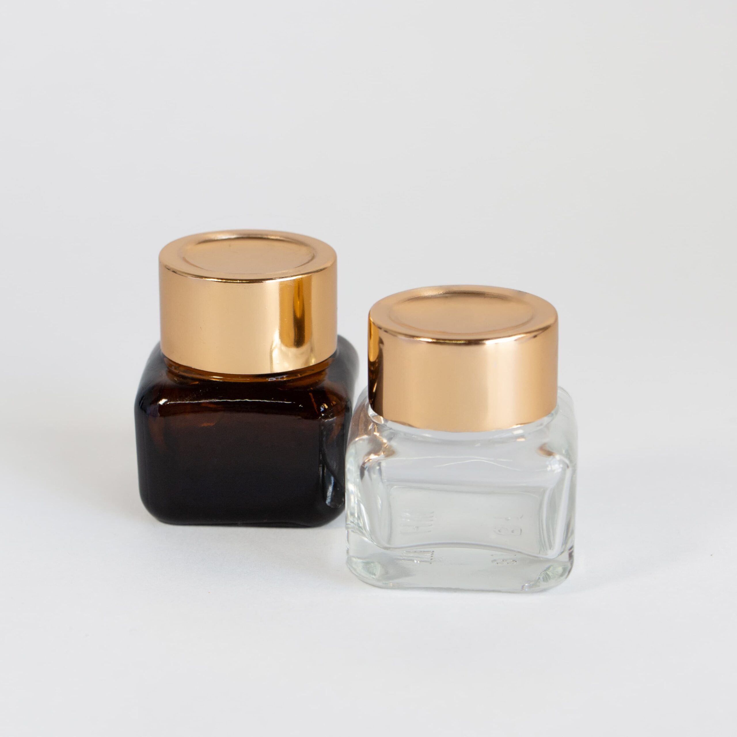 Pote de vidrio cuadrado